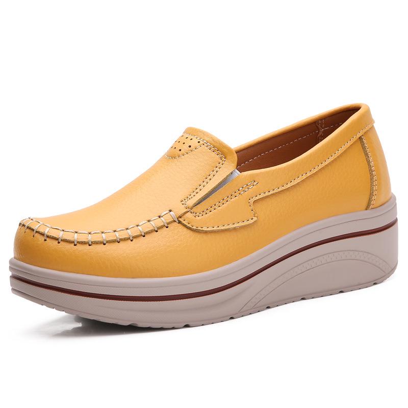 2024 Spring Collection Women s Leather Wedge Shoes: Comfortable Thick Sole Rocking Shoes for Elderly and Mothers 41 жёлтый
2024 Spring Collection Women s Leather Wedge Shoes: Comfortable Thick Sole Rocking Shoes for Elderly and Mothers 41 жёлтый