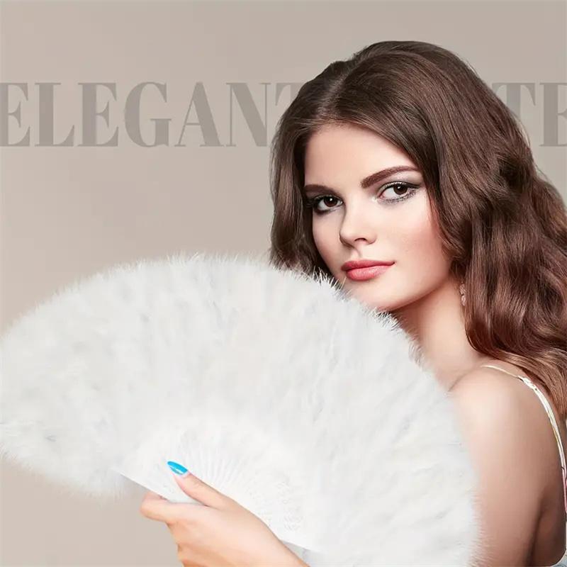 Elegant Folding Fan Full Velvet Colorful White Feather Fan Chinese Knot Hand Fan Fairy Girl Dance Wedding Party Decoration жёлтый
Elegant Folding Fan Full Velvet Colorful White Feather Fan Chinese Knot Hand Fan Fairy Girl Dance Wedding Party Decoration жёлтый