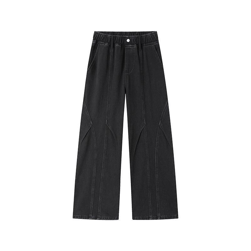 Summer Men Washed Grey Elastic Waist Wide Leg Denim Jeans M
Summer Men Washed Grey Elastic Waist Wide Leg Denim Jeans M