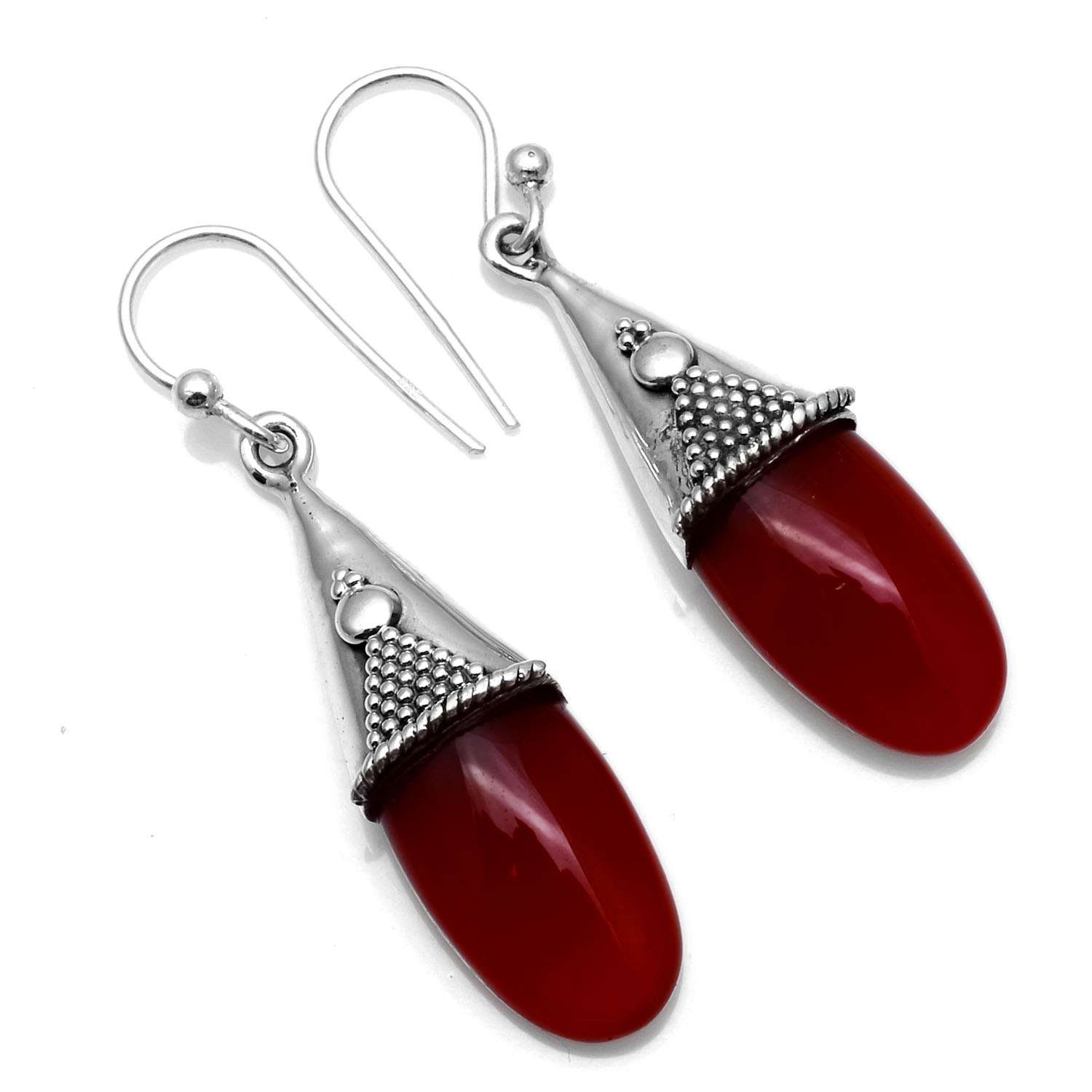 Carnelian Gemstone Earrings Solid 925 Sterling Silver Handmade Earrings Jewelry Gift For Women And Girls E-962
Carnelian Gemstone Earrings Solid 925 Sterling Silver Handmade Earrings Jewelry Gift For Women And Girls E-962