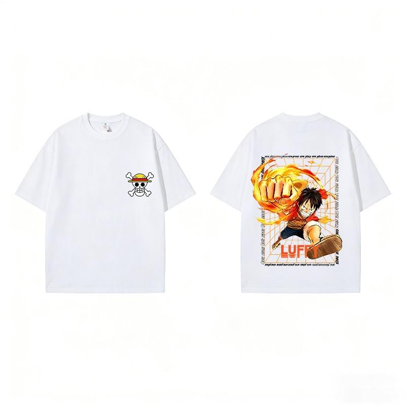 New One Piece Anime Luffy Print TShirt Unisex LooseFit Pure Cotton Streetwear Tee Fire Fist Anime Graphic Casual Top S
New One Piece Anime Luffy Print TShirt Unisex LooseFit Pure Cotton Streetwear Tee Fire Fist Anime Graphic Casual Top S