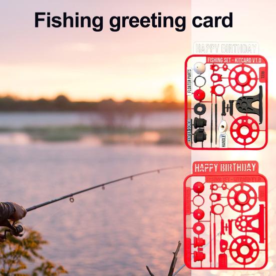 Yousheng Fisherman s Birthday Greeting Card 3D Printed Greeting Card with Detachable Fishing Accessories Happy Birthday Card Gift for Fishing червоний
Yousheng Fisherman s Birthday Greeting Card 3D Printed Greeting Card with Detachable Fishing Accessories Happy Birthday Card Gift for Fishing червоний