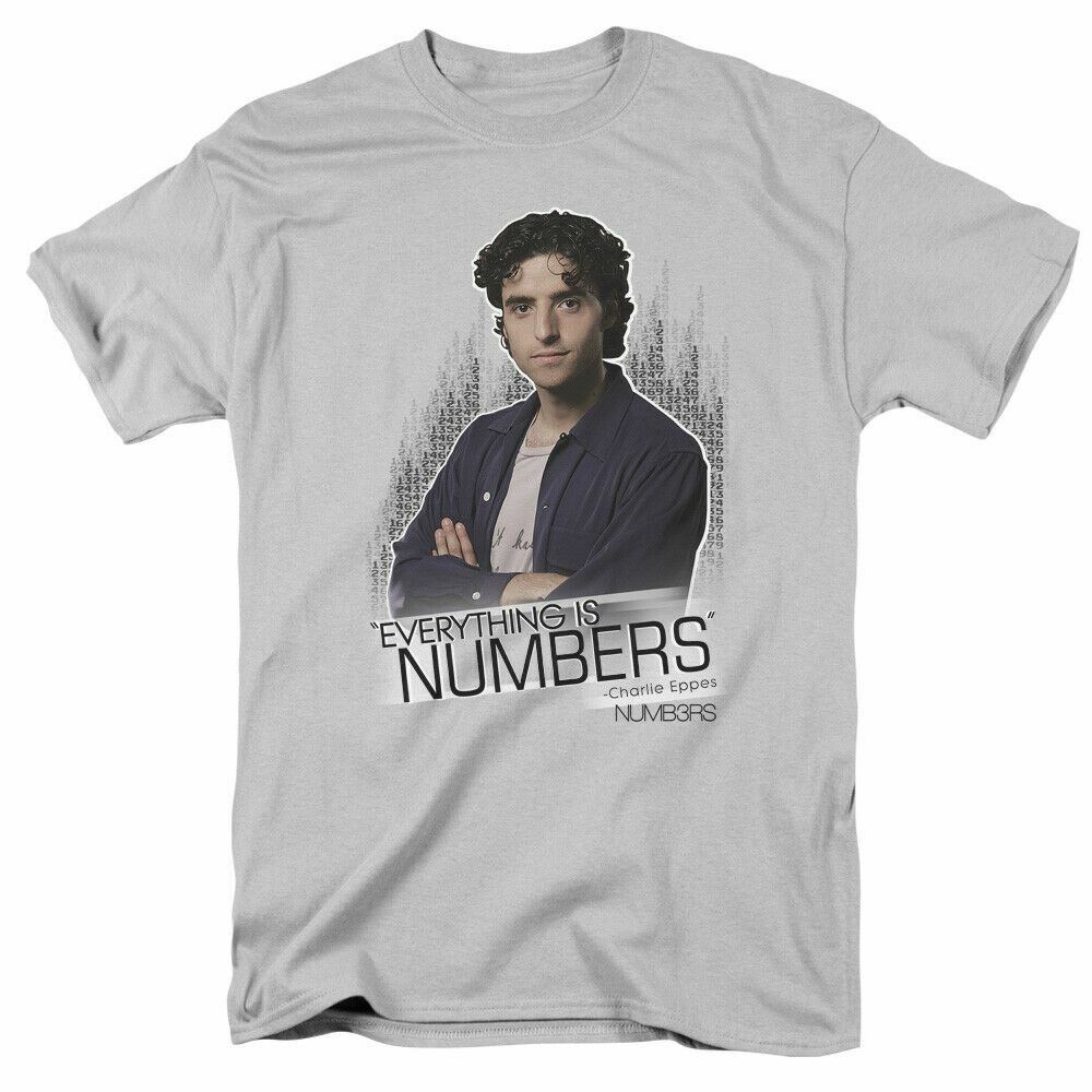 26 Numbers Everything Is Numbers T Shirt Mens Licensed Classic TV Charlie Silver Unisex T-Shirt XXXXL
26 Numbers Everything Is Numbers T Shirt Mens Licensed Classic TV Charlie Silver Unisex T-Shirt XXXXL