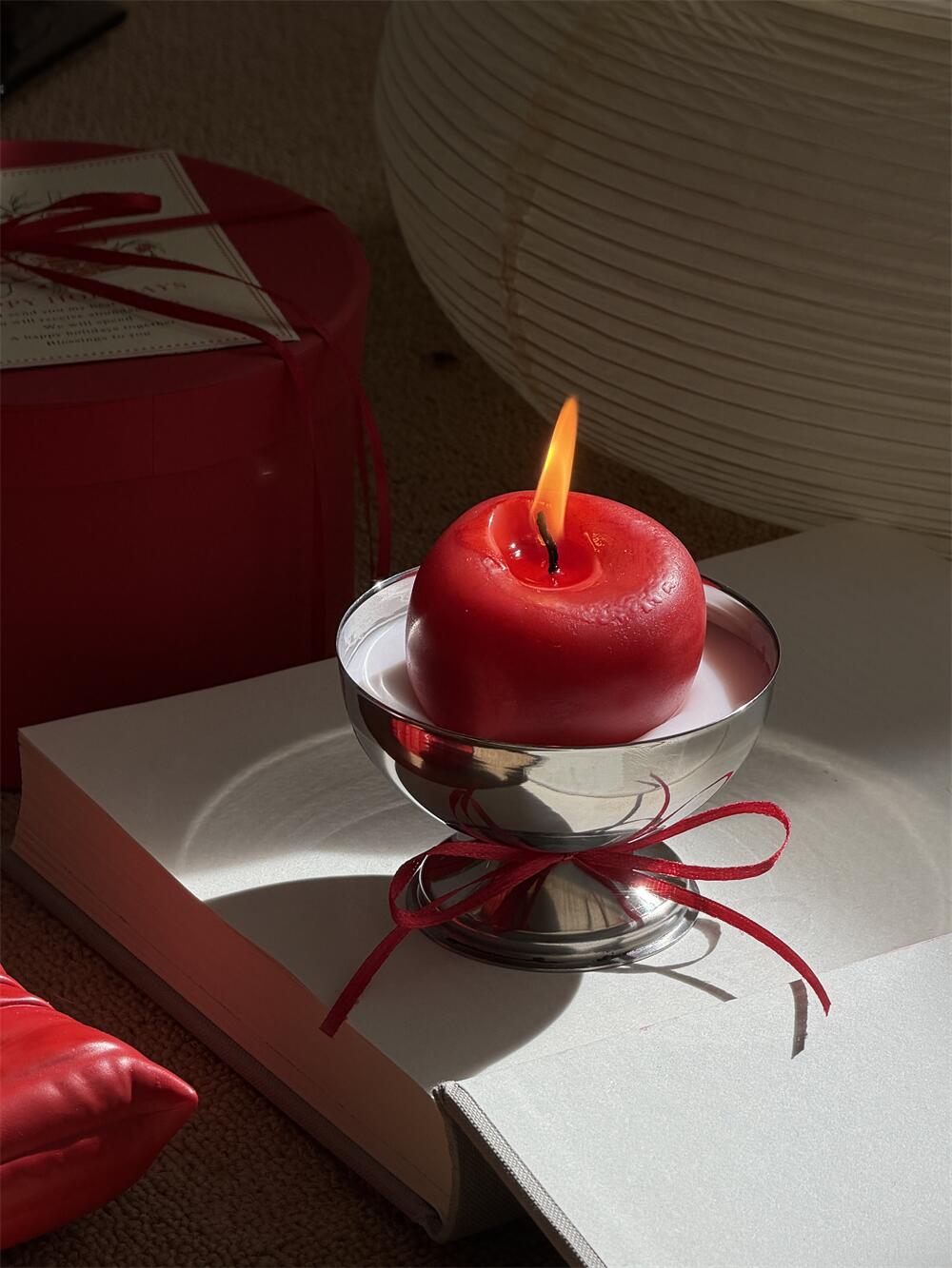 Cute Apple Candle Stainless Steel Candle Cup Soy Wax Candle New Year Christmas Peace Candle Gift
Cute Apple Candle Stainless Steel Candle Cup Soy Wax Candle New Year Christmas Peace Candle Gift