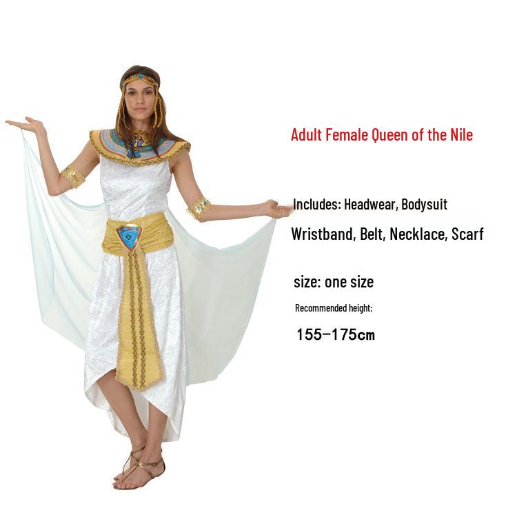 Ancient Egyptian Pharaoh & Queen Costume for Adults: Male & Female Nile River Attire for Halloween One Size
Ancient Egyptian Pharaoh & Queen Costume for Adults: Male & Female Nile River Attire for Halloween One Size