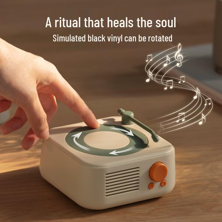 Bluetooth Retro Record Player Speaker with Card Slot - Perfect New Year Gift for Home 114*110*62mm
Bluetooth Retro Record Player Speaker with Card Slot - Perfect New Year Gift for Home 114*110*62mm
