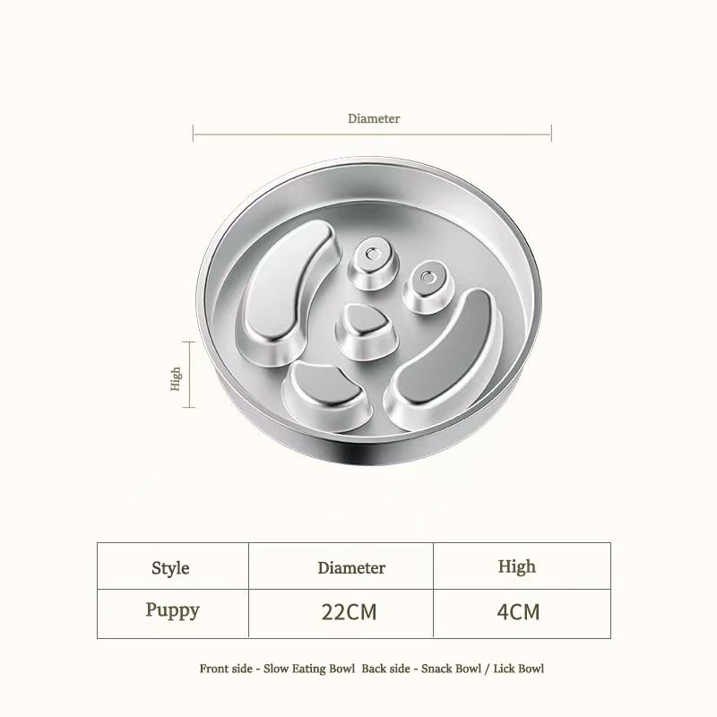 Stainless Steel Dog Slow Feeder Food Bowl, Metal Non-Slip Lick Plate,Puzzle Maze Dish for Small & Medium Sized Breeds
Stainless Steel Dog Slow Feeder Food Bowl, Metal Non-Slip Lick Plate,Puzzle Maze Dish for Small & Medium Sized Breeds