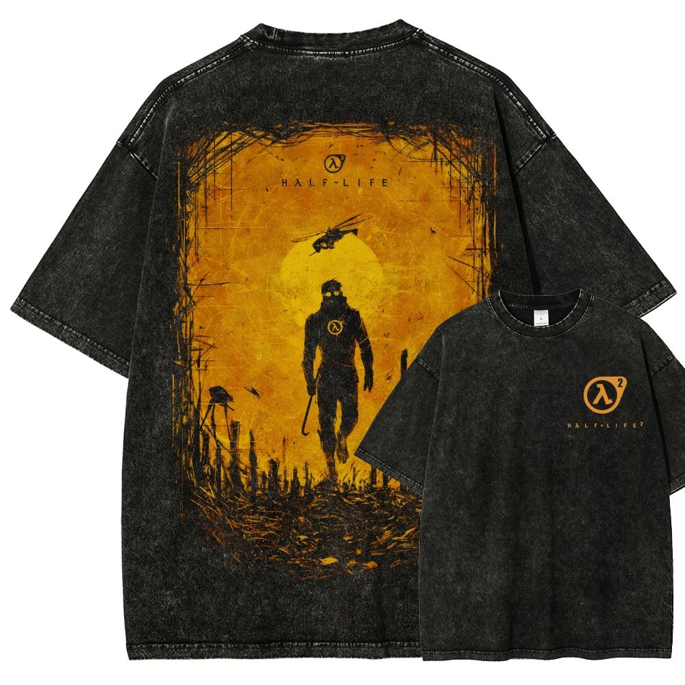 Half Life NewModel Washed T shirt Anime Lover personality Clothes Oversized Year round clothing Unisex hot product high quality M
Half Life NewModel Washed T shirt Anime Lover personality Clothes Oversized Year round clothing Unisex hot product high quality M