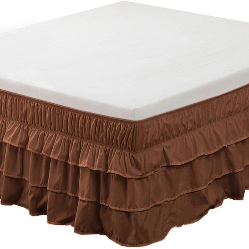 Three Layers Wrap Around Elastic Solid Bed Skirt Elastic Band Without Sheet Easy On/Easy Off Dust Ruffled Tailored Home Hotel 2 pillowcase 48x74cm кавовий
Three Layers Wrap Around Elastic Solid Bed Skirt Elastic Band Without Sheet Easy On/Easy Off Dust Ruffled Tailored Home Hotel 2 pillowcase 48x74cm кавовий