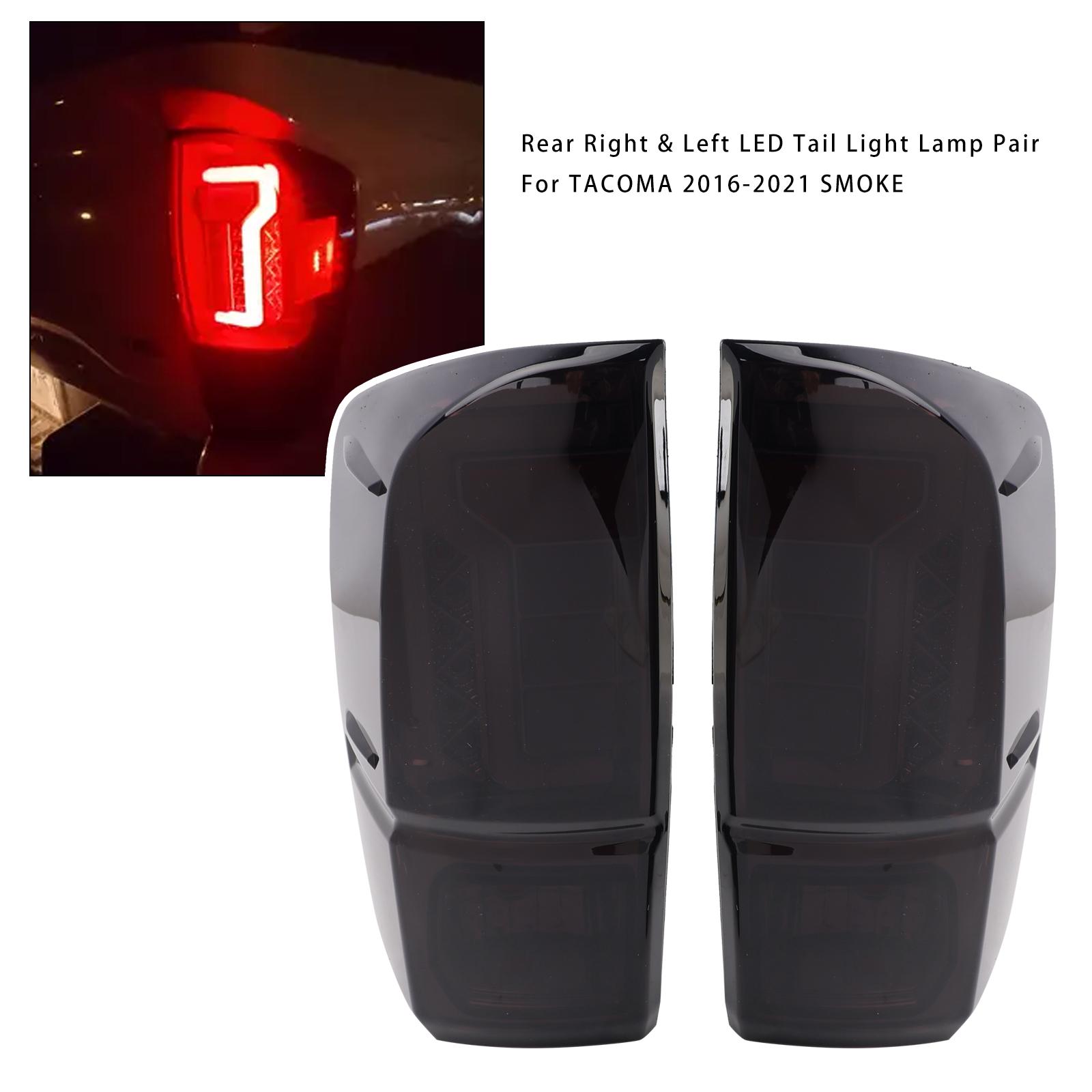 Пара задних правых и левых светодиодных фонарей для TACOMA 2016-2021 ДЫМЧАТЫЕ
Пара задних правых и левых светодиодных фонарей для TACOMA 2016-2021 ДЫМЧАТЫЕ