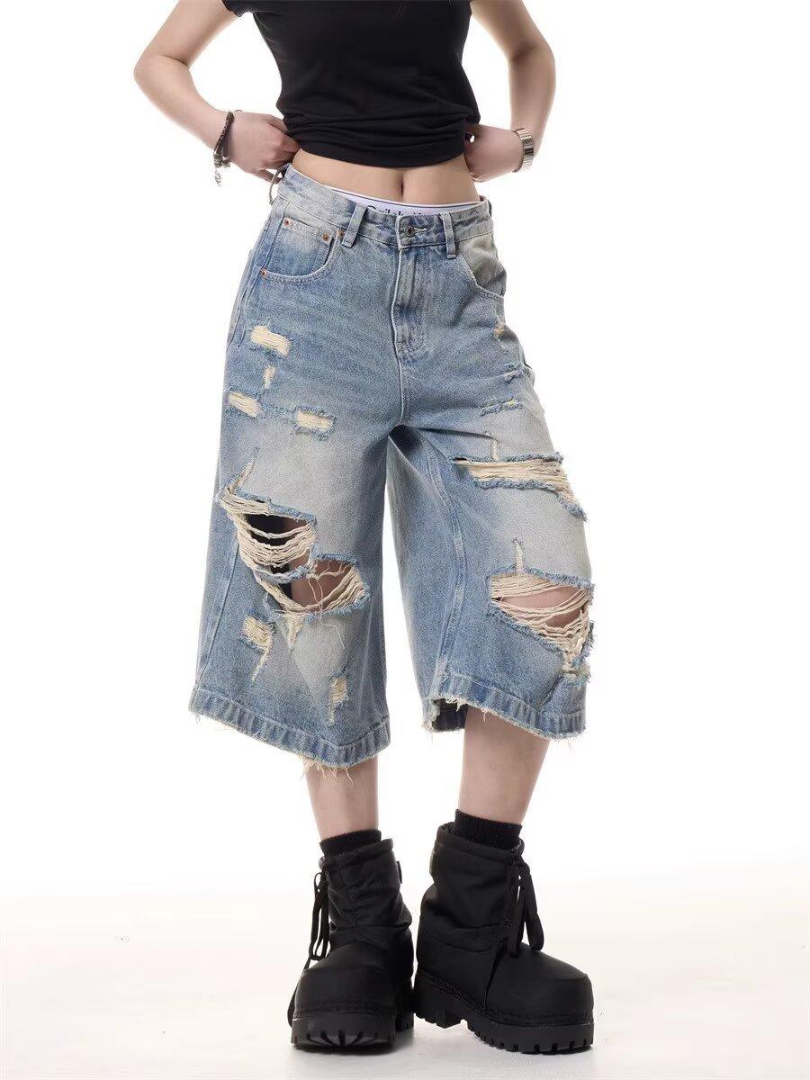 JYL Men s Cropped Jeans American Vintage Ripped Summer High-Street Loose Straight Denim 3XL безодня
JYL Men s Cropped Jeans American Vintage Ripped Summer High-Street Loose Straight Denim 3XL безодня