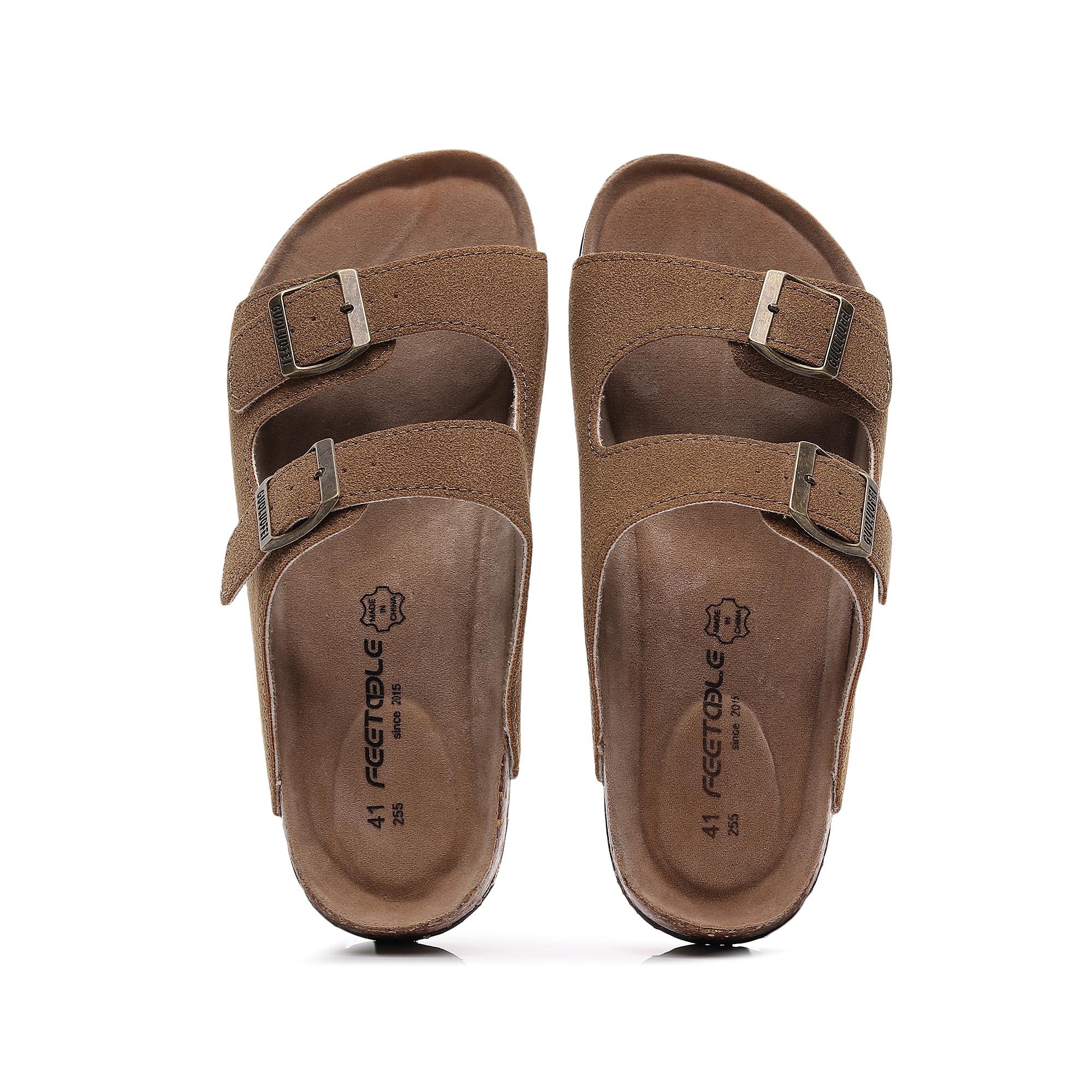 leather Classic Adjustable Double Strap with Cushioned Footbed for Summer cork slides 43
leather Classic Adjustable Double Strap with Cushioned Footbed for Summer cork slides 43