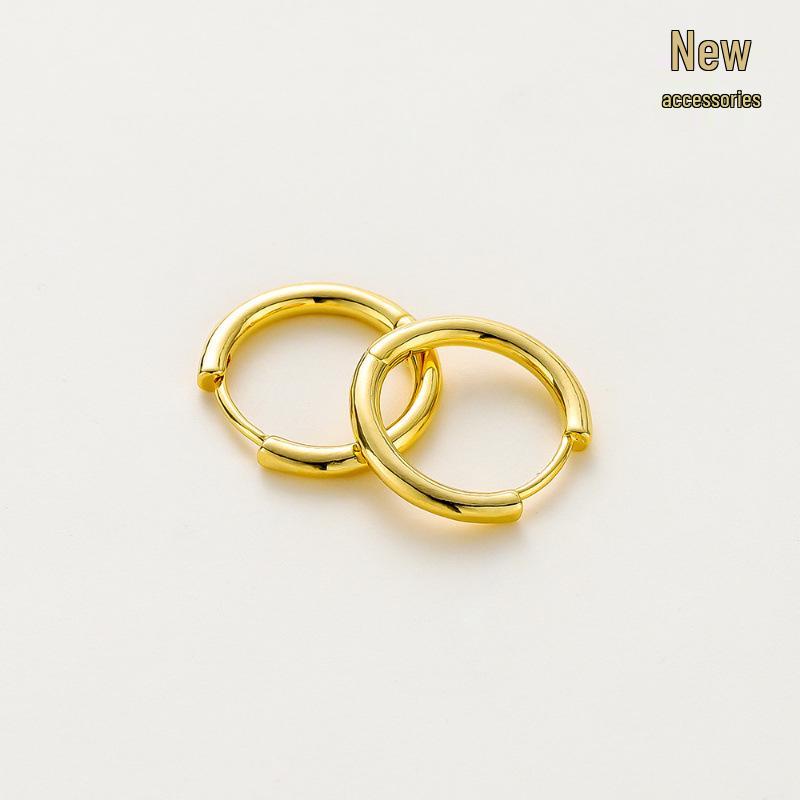 14k/18k Gold Plated Large Round Hoop Earrings - DIY Jewelry Accessories with Long-Lasting Color Retention, Polished Finish 4 pieces (15*2.2mm)
14k/18k Gold Plated Large Round Hoop Earrings - DIY Jewelry Accessories with Long-Lasting Color Retention, Polished Finish 4 pieces (15*2.2mm)