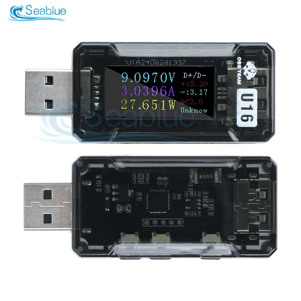 Type-C IPS HD Screen Digital Display DC Voltage Ammeter Power Meter Cell Phone Fast Charging Tester DC 4-25V 5A PD/QC2.0/QC3.0
Type-C IPS HD Screen Digital Display DC Voltage Ammeter Power Meter Cell Phone Fast Charging Tester DC 4-25V 5A PD/QC2.0/QC3.0