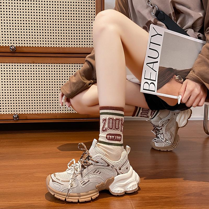 Color matching double lace-up heightening platform fashionable retro dad shoes women s spring new versatile casual sports shoes 35 бежевий
Color matching double lace-up heightening platform fashionable retro dad shoes women s spring new versatile casual sports shoes 35 бежевий