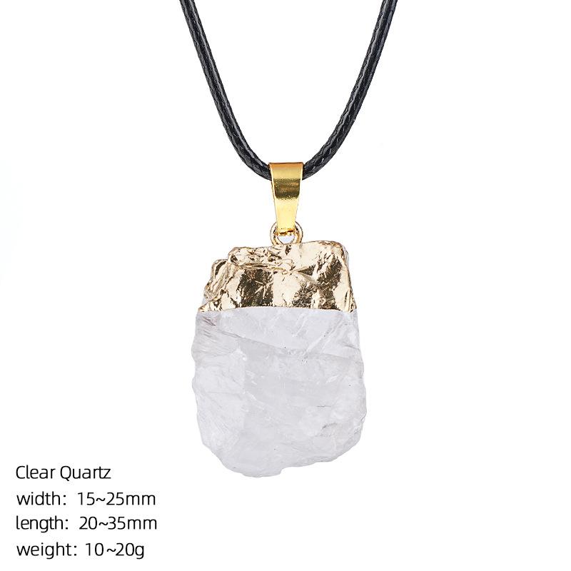 1pc Irregular Natural Stone Crystal Necklaces Pendant Golden Plated Charms for Jewelry Making DIY Earrings Accessory
1pc Irregular Natural Stone Crystal Necklaces Pendant Golden Plated Charms for Jewelry Making DIY Earrings Accessory