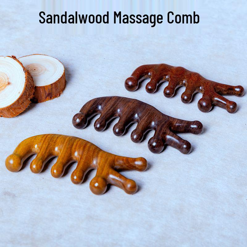 Sandalwood Meridian Anti-Acupoint Five-Finger Massage Comb for Hair Loss, Head & Neck Scraping
Sandalwood Meridian Anti-Acupoint Five-Finger Massage Comb for Hair Loss, Head & Neck Scraping