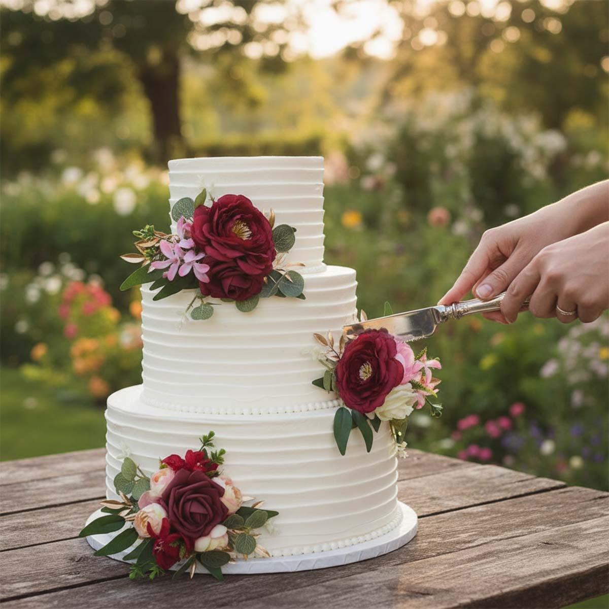 3PCS Cake Flowers, Wedding Cake Toppers Floral Cake Decorations for Wedding Anniversary Birthday Party Festival Celebration Home Decor бордовий
3PCS Cake Flowers, Wedding Cake Toppers Floral Cake Decorations for Wedding Anniversary Birthday Party Festival Celebration Home Decor бордовий