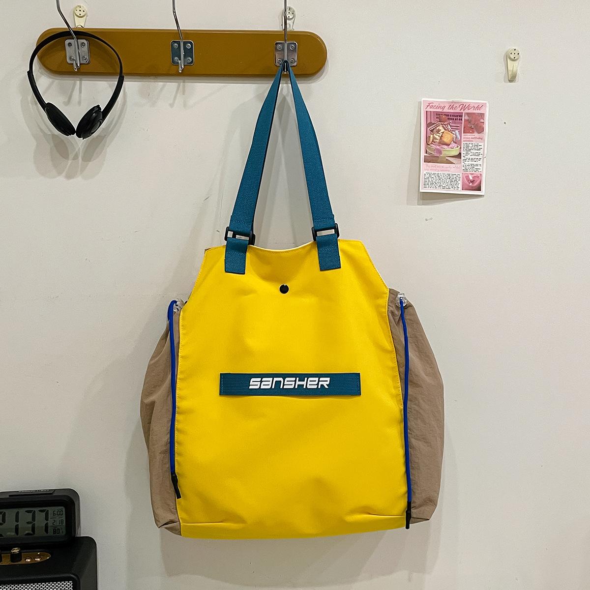 New ins large capacity tote bag shoulder bag simple casual texture embroidered college student female commuter bag
New ins large capacity tote bag shoulder bag simple casual texture embroidered college student female commuter bag