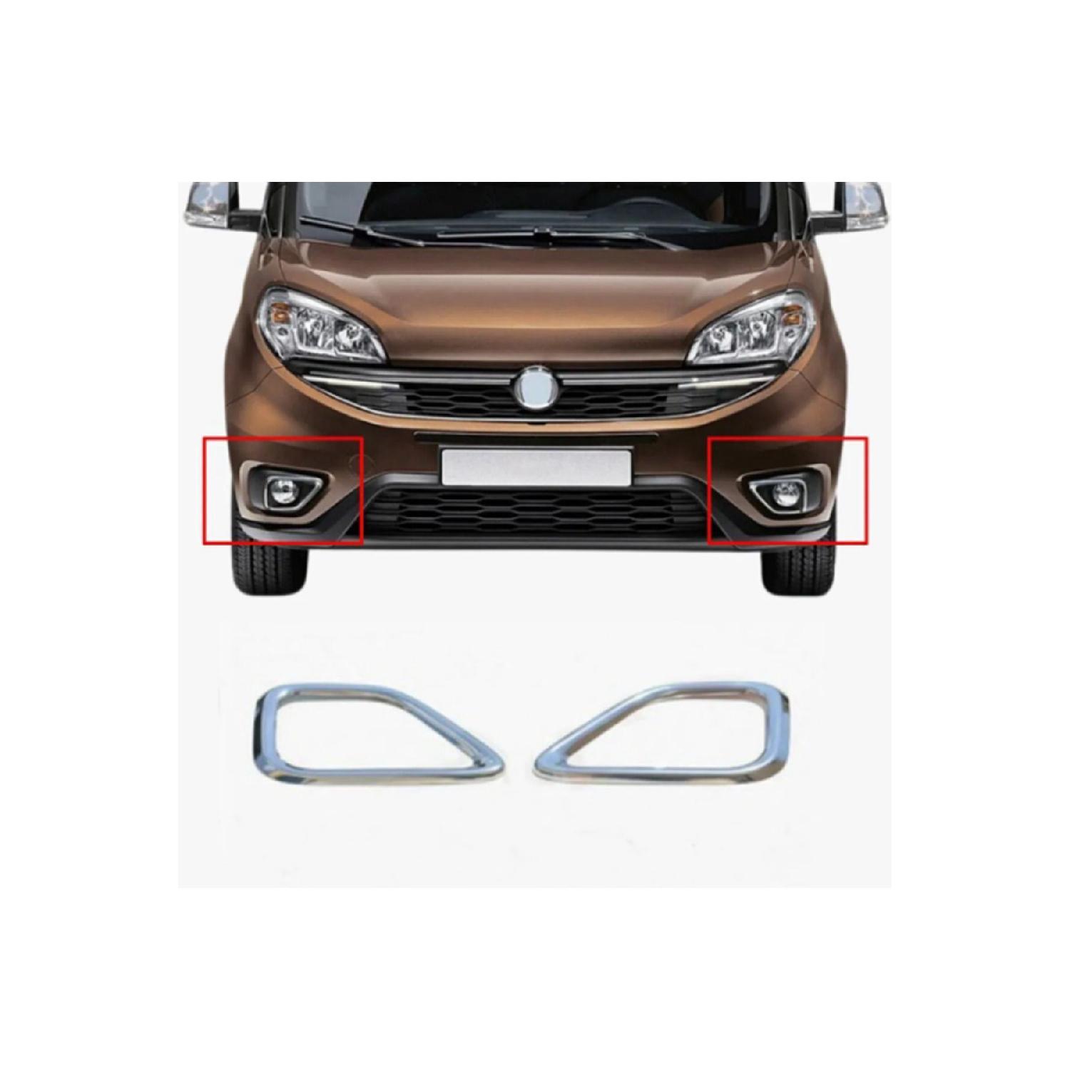 Хромированная рамка противотуманных фар Fiat Doblo, 2 шт. 2015 г. и позже, толщина хрома из нержавеющей стали: 0,6 мм
Хромированная рамка противотуманных фар Fiat Doblo, 2 шт. 2015 г. и позже, толщина хрома из нержавеющей стали: 0,6 мм
