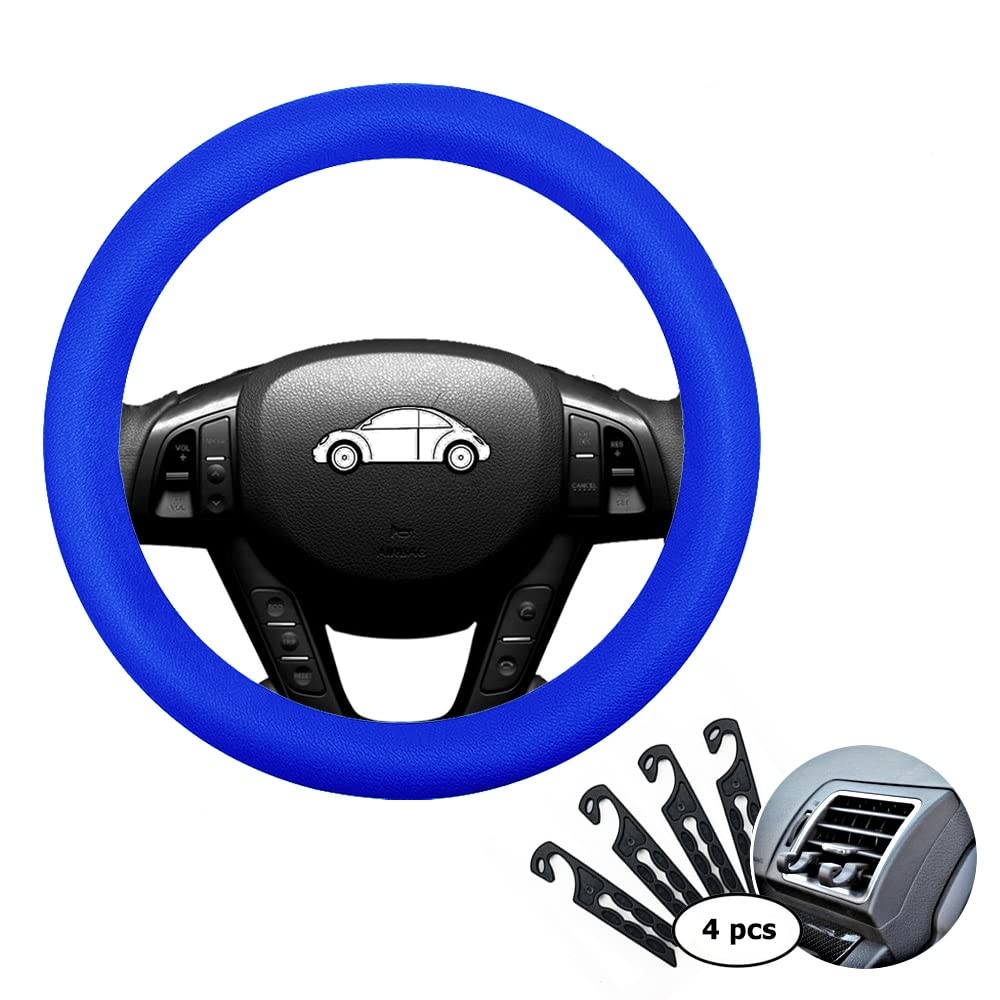 CNYMANY Direct Silicone Auto Steering Wheel Cover 13 ~15 /33~38cm with 4 Vent Hooks Blue
CNYMANY Direct Silicone Auto Steering Wheel Cover 13 ~15 /33~38cm with 4 Vent Hooks Blue