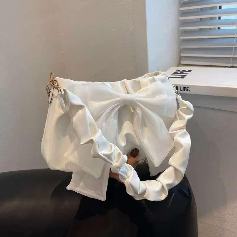 Sweet Bow Shoulder Bag Commuting For Women Ruched Strap Underarm Bags Handbag With Large Bow Casual Tote Bag For Daily білий
Sweet Bow Shoulder Bag Commuting For Women Ruched Strap Underarm Bags Handbag With Large Bow Casual Tote Bag For Daily білий