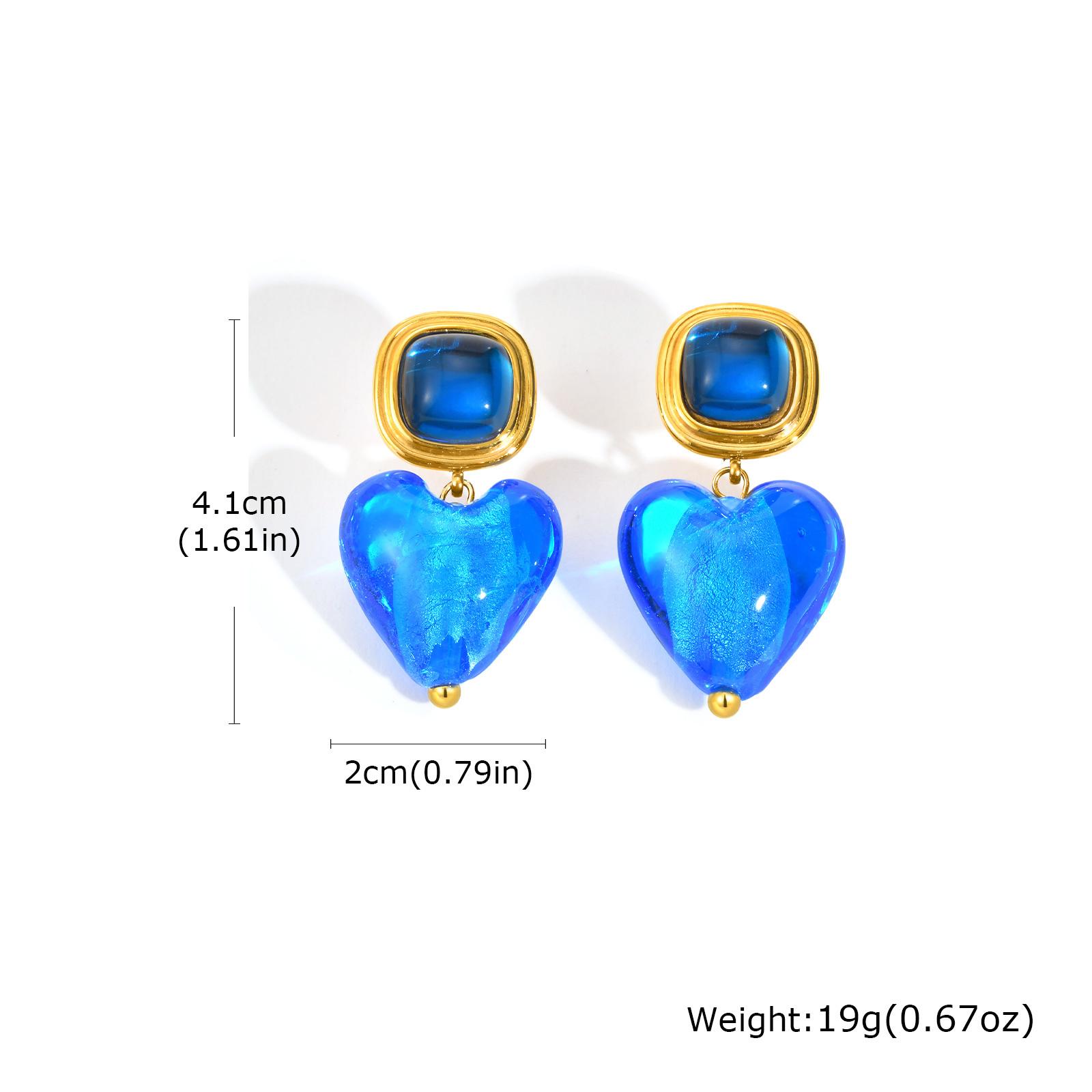 Statement Heart Earrings for Women, Clear Blue Red Love Drop Shape Dangle Earrings Wholesale Jewelry
Statement Heart Earrings for Women, Clear Blue Red Love Drop Shape Dangle Earrings Wholesale Jewelry
