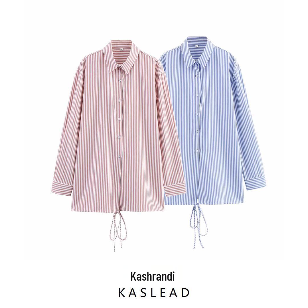 2025 Spring Women s European & American Style Long Sleeve Striped Shirt with Turn-Down Collar L
2025 Spring Women s European & American Style Long Sleeve Striped Shirt with Turn-Down Collar L