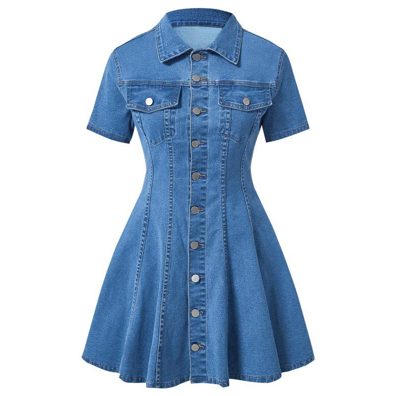 Women s Denim Short-Sleeve Cardigan Dress Extra Large світло-синій колір
Women s Denim Short-Sleeve Cardigan Dress Extra Large світло-синій колір