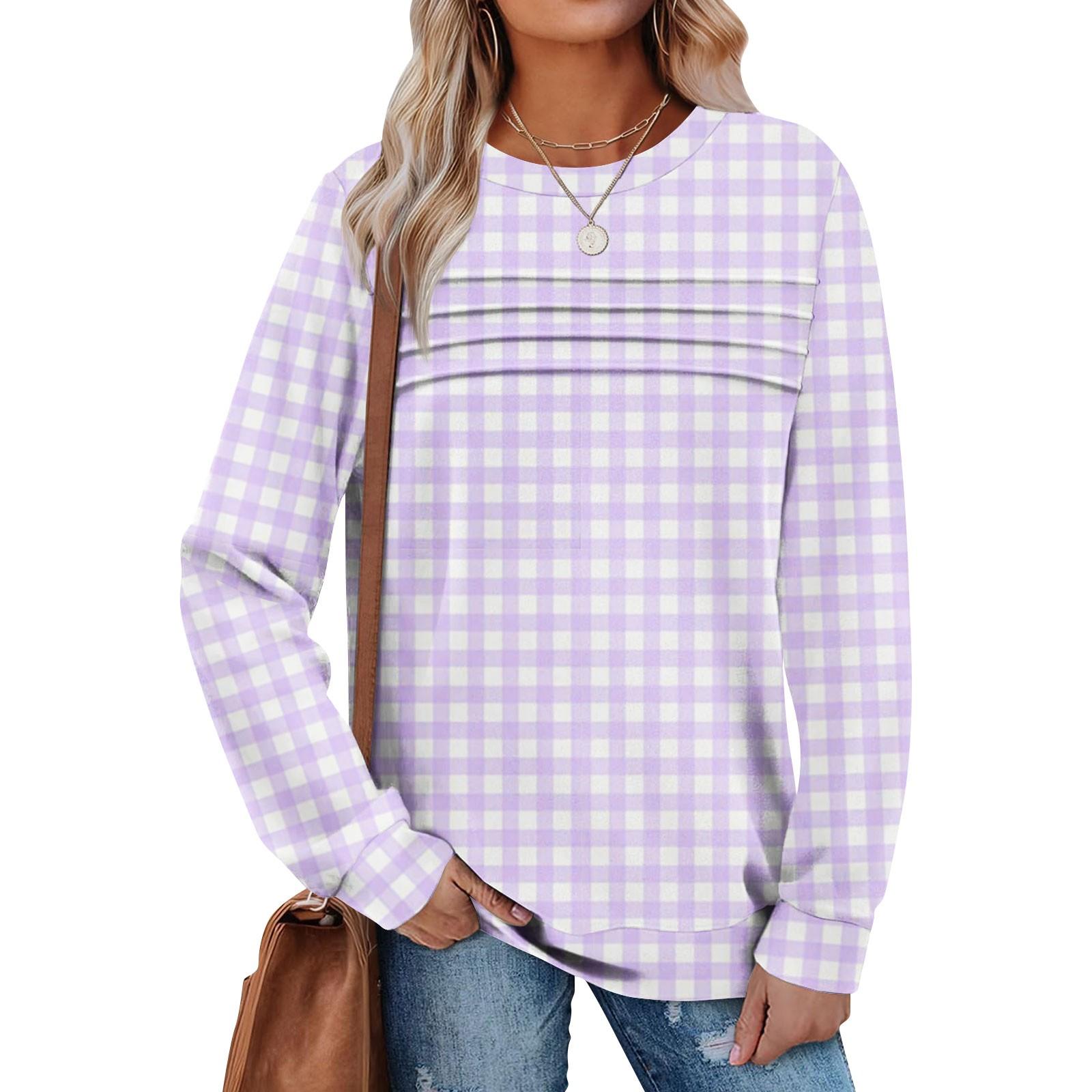 Women s Casual Long Sleeve Round Neck Sweatshirt Fit Pleated Top M
Women s Casual Long Sleeve Round Neck Sweatshirt Fit Pleated Top M