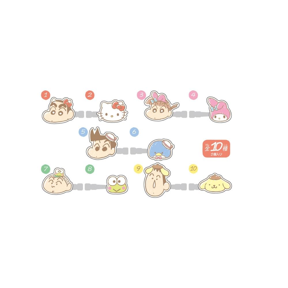 Коллекция акриловых заколок для волос Crayon x Sanrio Characters, коробка из 10 штук Shin-chan
Коллекция акриловых заколок для волос Crayon x Sanrio Characters, коробка из 10 штук Shin-chan