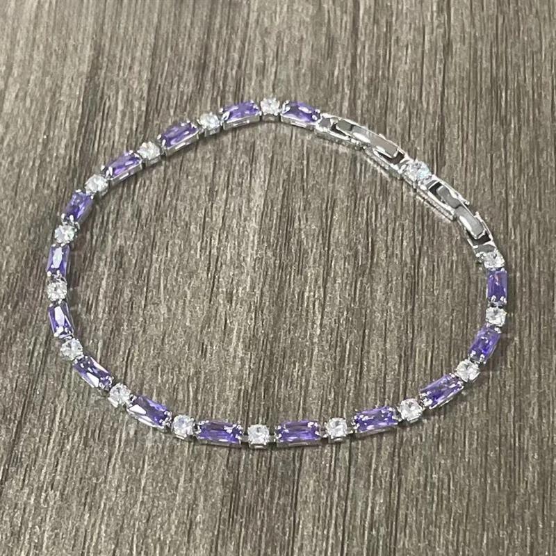 Aravant 925 Silver 18K Gold Amethyst Bracelet Chain for Women Fashion Jewelry срібний
Aravant 925 Silver 18K Gold Amethyst Bracelet Chain for Women Fashion Jewelry срібний