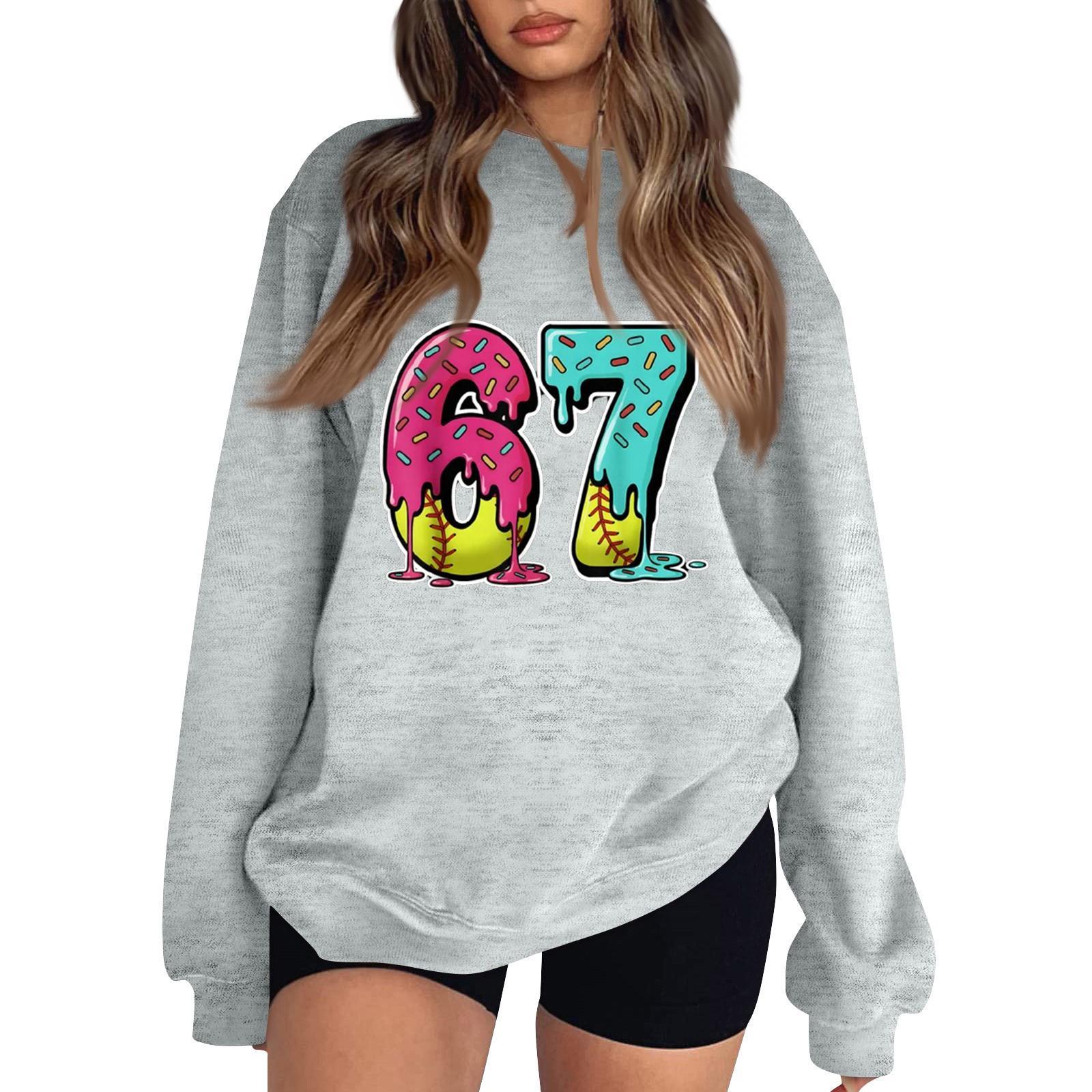 Women s Fashionable Casual Long-Sleeved Round-Neck Printed Pullover Sweatshirt XL
Women s Fashionable Casual Long-Sleeved Round-Neck Printed Pullover Sweatshirt XL