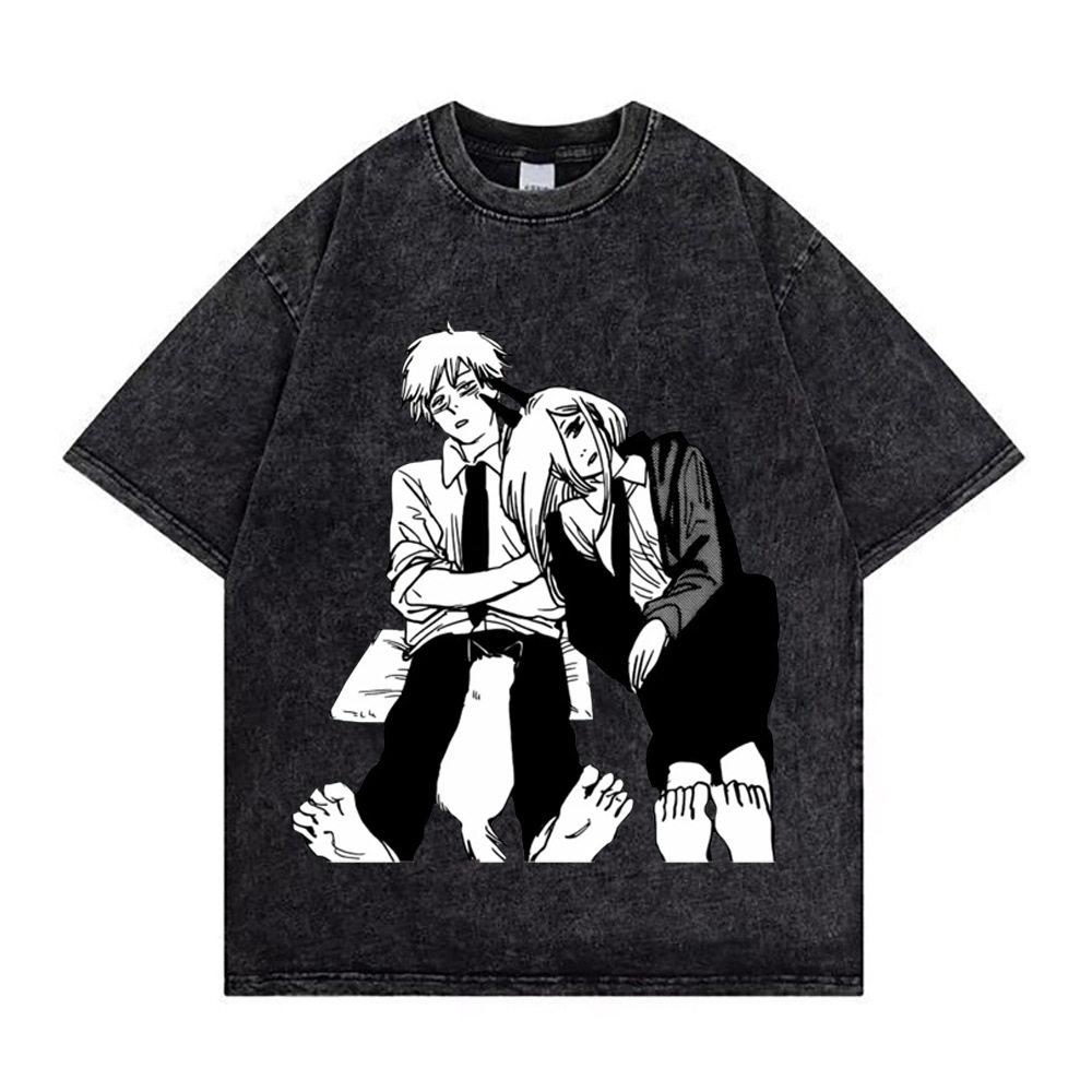 Chainsaw Man Denji Power Manga Panel Vintage Washed T Shirt Summer Oversized Streetwear Anime Graphic Tee for Men Women XL
Chainsaw Man Denji Power Manga Panel Vintage Washed T Shirt Summer Oversized Streetwear Anime Graphic Tee for Men Women XL