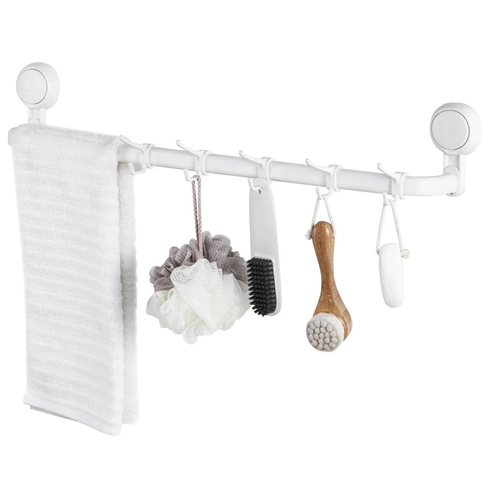 TAILI Towel Rack Bathroom Shelf Hooks Hanger Kitchen Storage Racks Wall Hooks Organizer Suction Cup Clothes Holder Bathroom none
TAILI Towel Rack Bathroom Shelf Hooks Hanger Kitchen Storage Racks Wall Hooks Organizer Suction Cup Clothes Holder Bathroom none