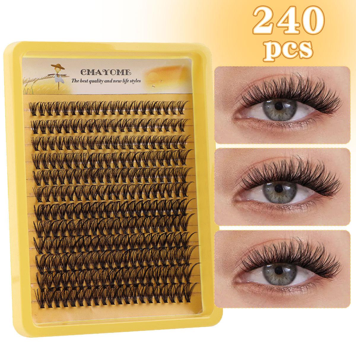 240 пучков D песня одинарные пучки накладные ресницы 10D30Ddiy сегментированное наращивание для удлинения естественных густых волос
240 пучков D песня одинарные пучки накладные ресницы 10D30Ddiy сегментированное наращивание для удлинения естественных густых волос