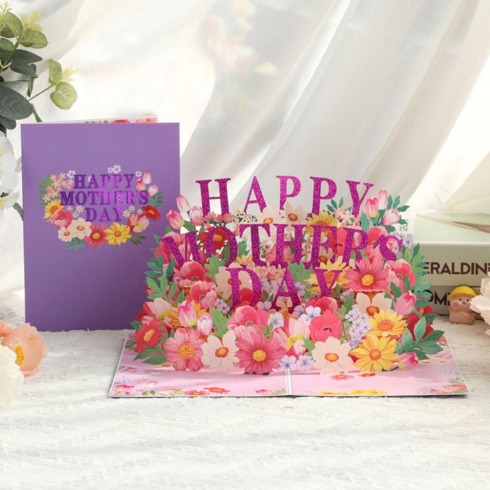 Blessing Pop UP Flower Greeting Cards Folding Thank You Card Postcard Message Cards For Mom Gift фіолетовий
Blessing Pop UP Flower Greeting Cards Folding Thank You Card Postcard Message Cards For Mom Gift фіолетовий