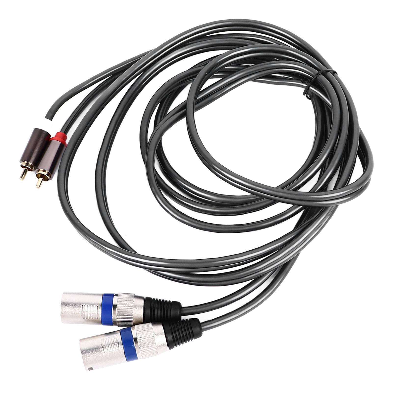 2 RCA на 2 XLR кабель Male гибкий ПВХ для подключения аудиоустройства домашнего кинотеатра 3 метра
2 RCA на 2 XLR кабель Male гибкий ПВХ для подключения аудиоустройства домашнего кинотеатра 3 метра