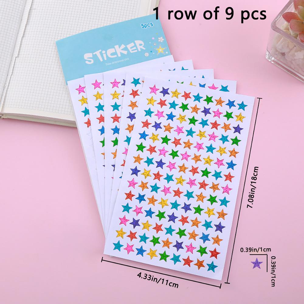 Laser colored sparkling reflective pentagram stickers reward DIY decorative star stickers
Laser colored sparkling reflective pentagram stickers reward DIY decorative star stickers