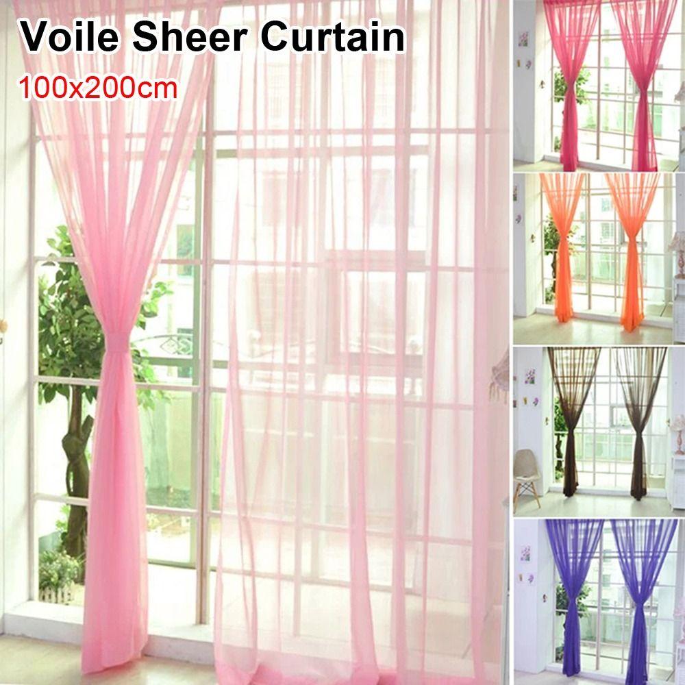 1Pcs 100x200cm Voile Sheer Curtain Door Drape Shades Living Room Bedroom Kitchen Decoration Rose Red 100x200cm
1Pcs 100x200cm Voile Sheer Curtain Door Drape Shades Living Room Bedroom Kitchen Decoration Rose Red 100x200cm