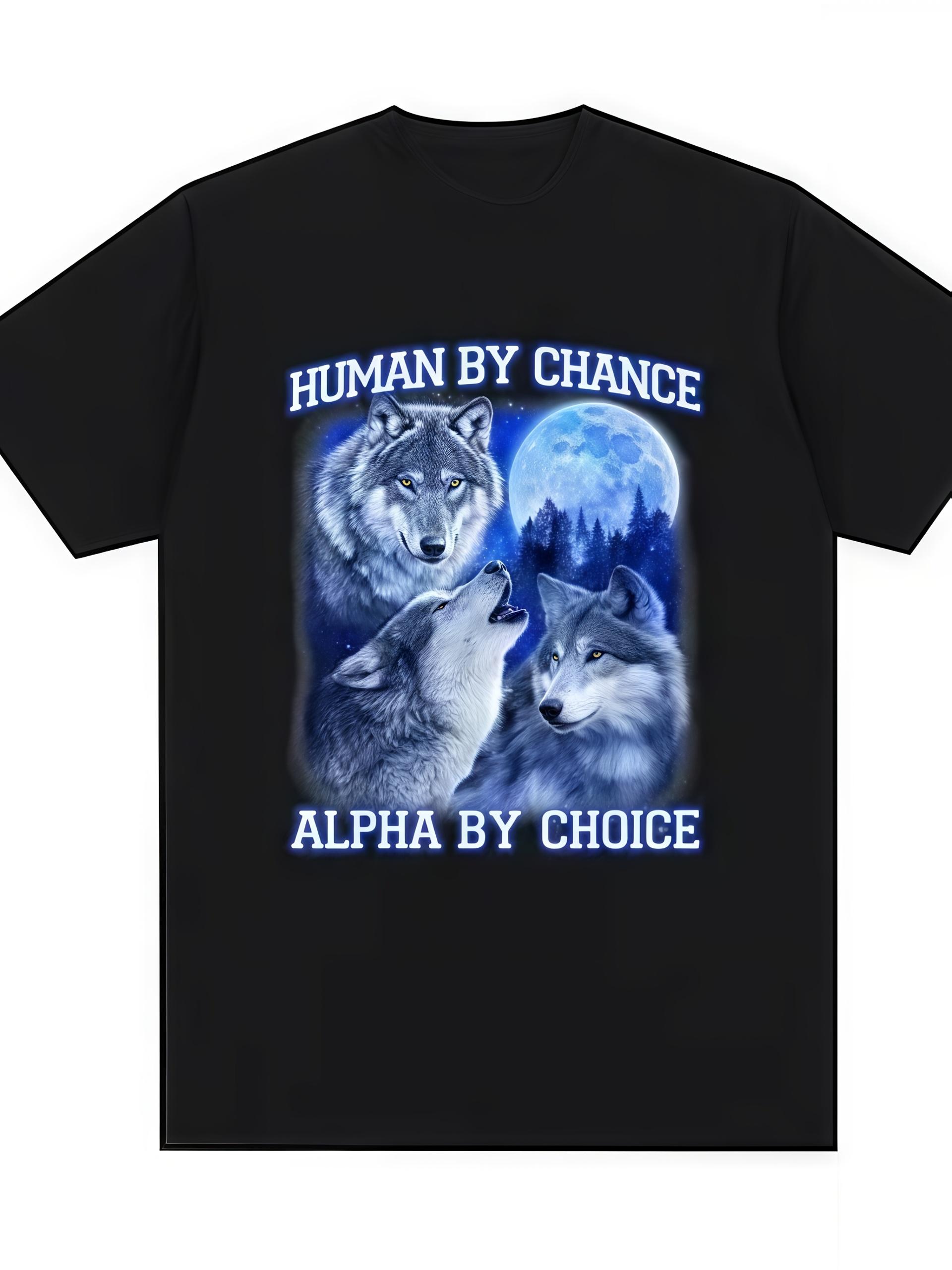 Унисекс Повседневная Футболка с Коротким Рукавом - Принт Белой Волчьей Стаи Девиз Человек по Случайности Альфа по Выбору Круглый Вырез Всесезонная Мужская Футболка 4XL
Унисекс Повседневная Футболка с Коротким Рукавом - Принт Белой Волчьей Стаи Девиз Человек по Случайности Альфа по Выбору Круглый Вырез Всесезонная Мужская Футболка 4XL