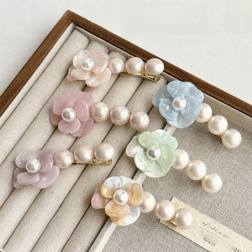 Sweet Flower Hair Clip Korean Style Duckbill Clip Lovely Camellia Pearl Side Clip Girls/lady рожевий
Sweet Flower Hair Clip Korean Style Duckbill Clip Lovely Camellia Pearl Side Clip Girls/lady рожевий