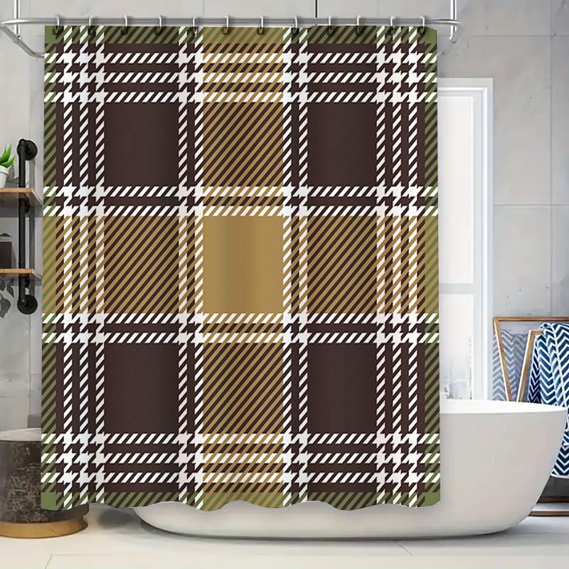 Modern Plaid Bath Curtains Waterproof Fabric Shower Curtain Decoration For Bathroom W60H190(CM)-1 Pcs
Modern Plaid Bath Curtains Waterproof Fabric Shower Curtain Decoration For Bathroom W60H190(CM)-1 Pcs