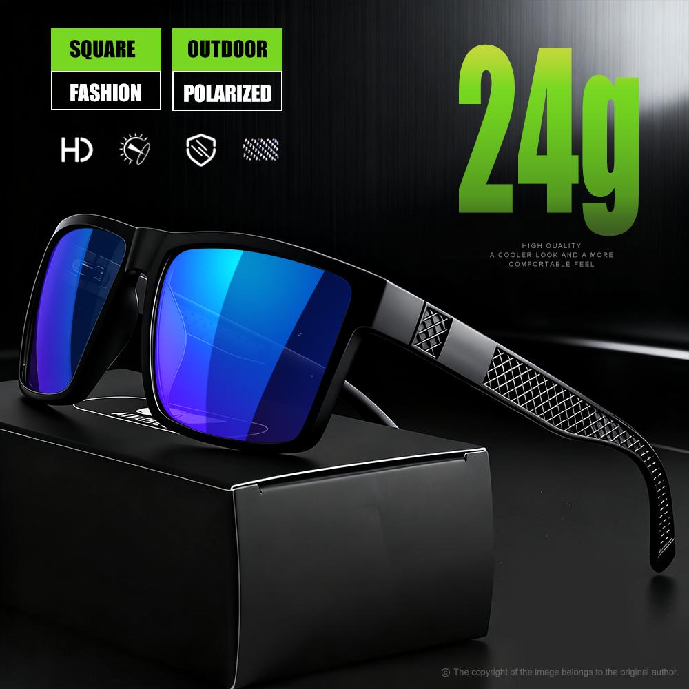 Retro Stripe Square Polarized Sunglasses Large Frame Black Mesh Hollow-Out PC Frame with Metal Hinge Driving Travel Men Women
Retro Stripe Square Polarized Sunglasses Large Frame Black Mesh Hollow-Out PC Frame with Metal Hinge Driving Travel Men Women
