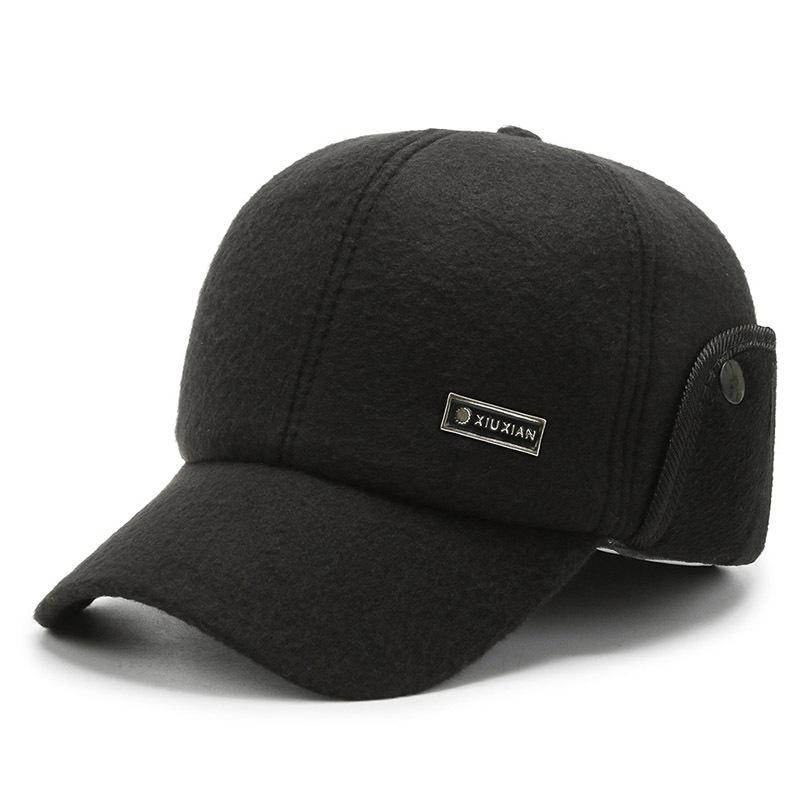 Winter Ears Protected Men Woolen Baseball Cap Women Solid Black Warmer Snapback Sunhat Outdoor Hip Hop Baseball Hats Casquette Adjustable(56-60cm)
Winter Ears Protected Men Woolen Baseball Cap Women Solid Black Warmer Snapback Sunhat Outdoor Hip Hop Baseball Hats Casquette Adjustable(56-60cm)