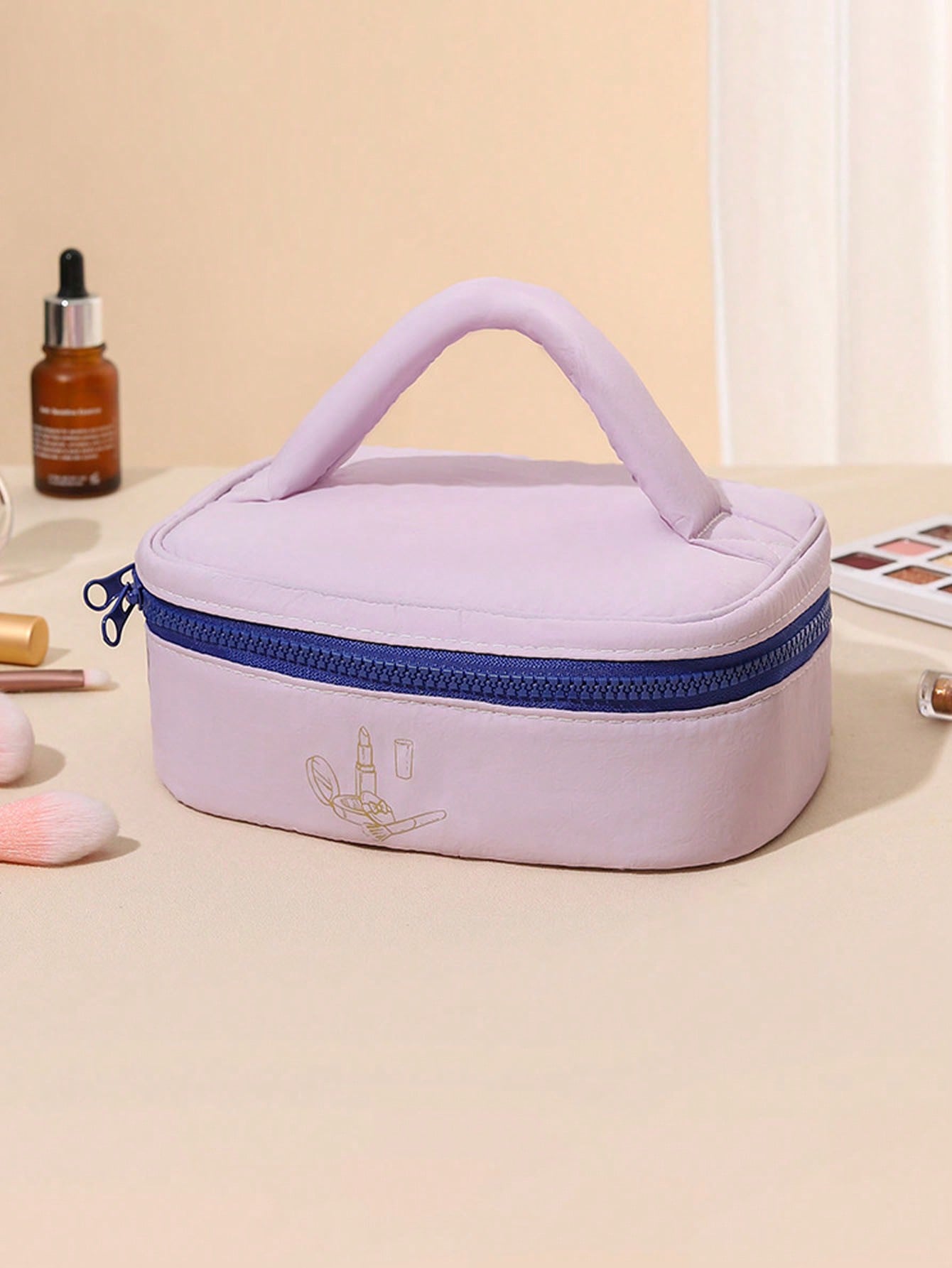 Large-capacity makeup bag, skin care products, toiletries bag, travel hand-held bag with zipper, portable storage and sealed фіолетовий
Large-capacity makeup bag, skin care products, toiletries bag, travel hand-held bag with zipper, portable storage and sealed фіолетовий