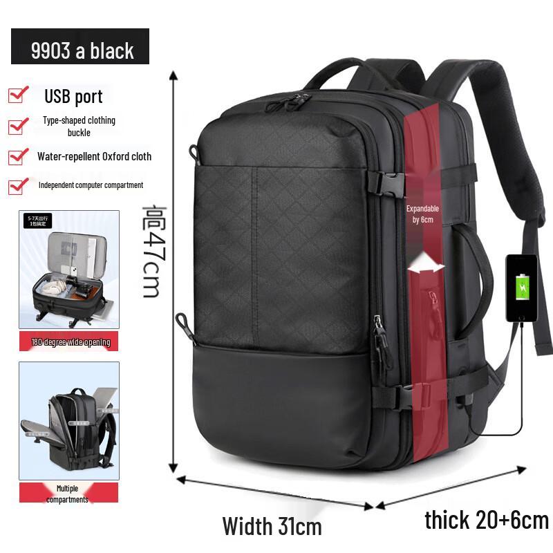 Li Shen Men s Expandable Business Laptop Backpack
Li Shen Men s Expandable Business Laptop Backpack