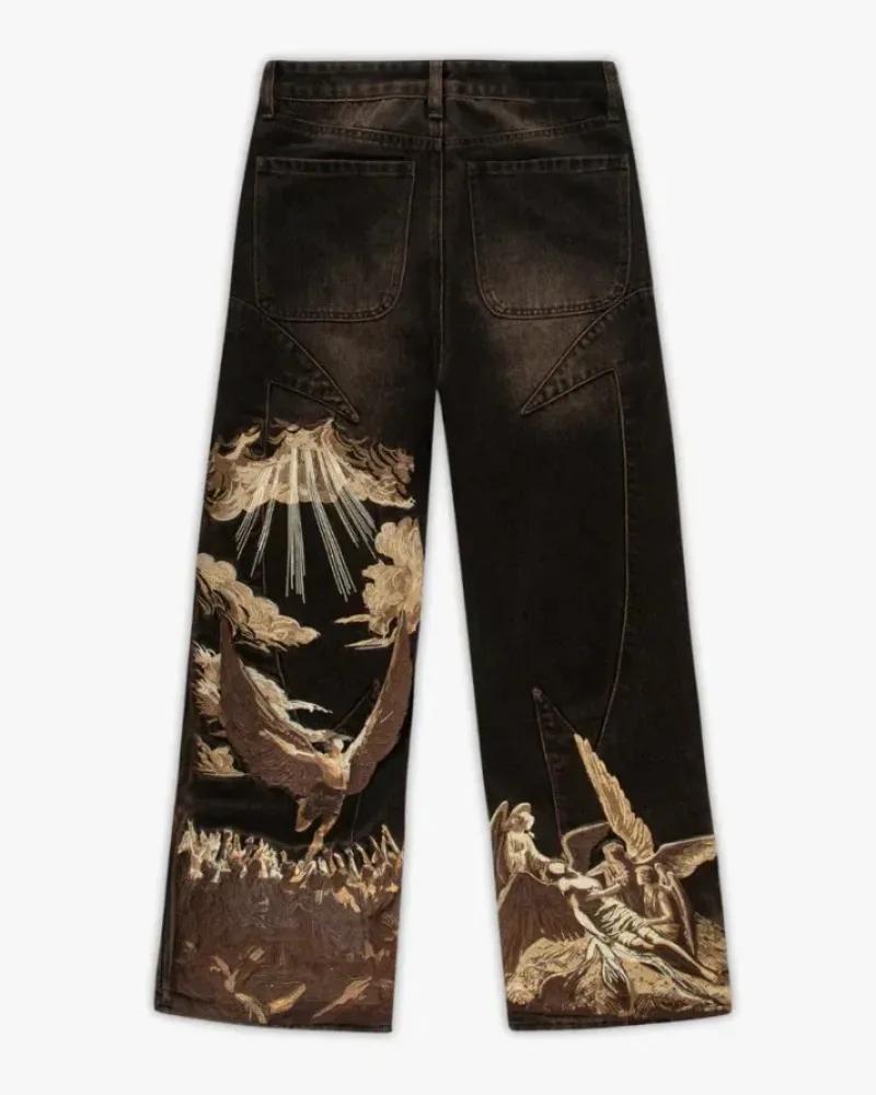 ROADVIBE American Loose Jeans Personalized Bat Pattern Print Street Y2K Pants Lazy Jeans Casual Straight Pants Harajuku Retro Street Wear S чёрный
ROADVIBE American Loose Jeans Personalized Bat Pattern Print Street Y2K Pants Lazy Jeans Casual Straight Pants Harajuku Retro Street Wear S чёрный