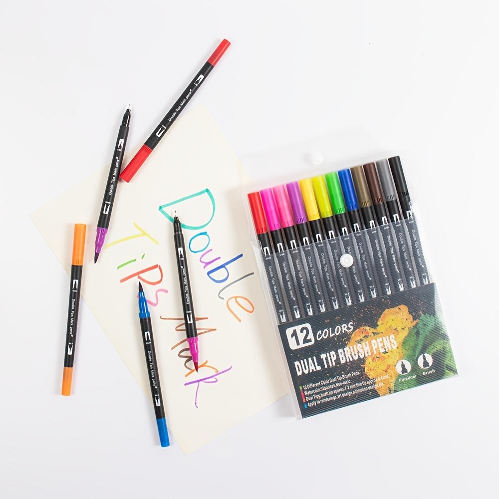 12 Dual Tip Art Marker Set, Double Head Marker Pen, Comfortable Grip, Hand-Painted Design, Suitable for Comics And Sketching, Art Supplies Set/12 pcs
12 Dual Tip Art Marker Set, Double Head Marker Pen, Comfortable Grip, Hand-Painted Design, Suitable for Comics And Sketching, Art Supplies Set/12 pcs