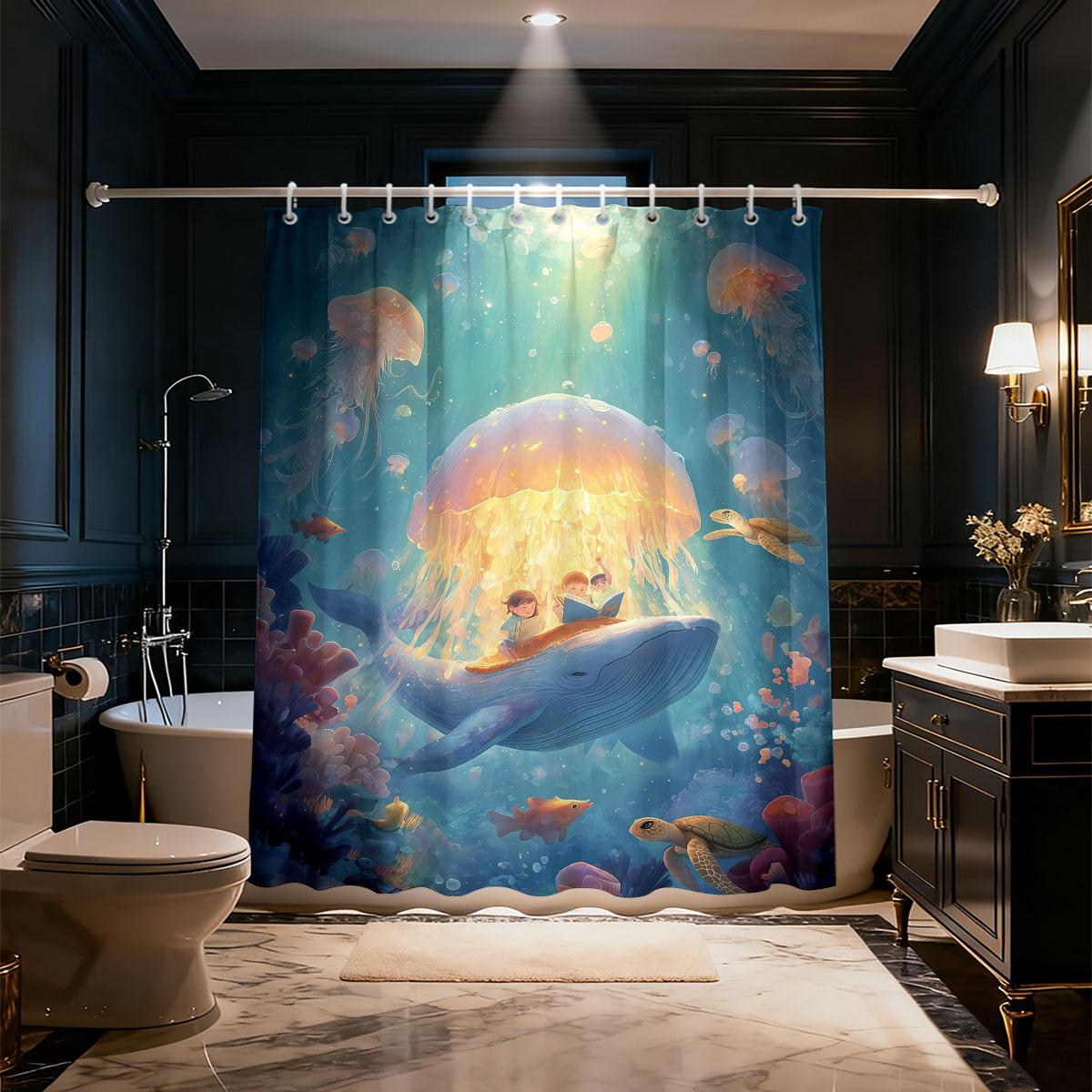 1Pc Cute Cartoon Dolphin Printed Shower Curtain Multi Size Bathroom Partition Privacy Hanging Curtain Fashion Home Decoration W60H190(CM)-1 Pcs
1Pc Cute Cartoon Dolphin Printed Shower Curtain Multi Size Bathroom Partition Privacy Hanging Curtain Fashion Home Decoration W60H190(CM)-1 Pcs